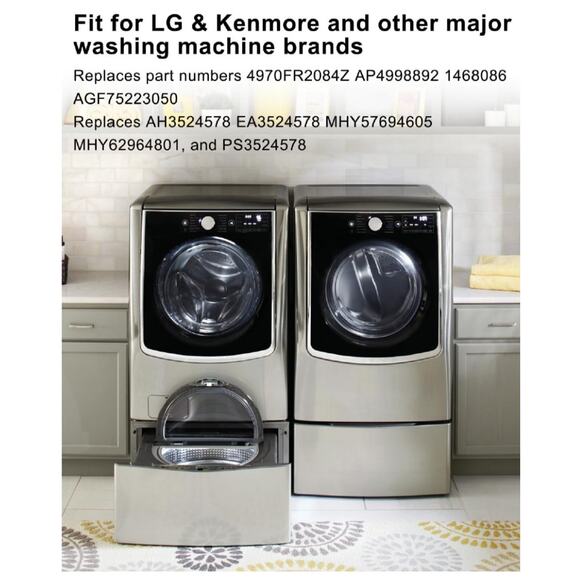 2 Pcs 4970FR2084Z Washer Suspension Hinge Spring Fit for LG Kenmore and More - Picture 6 of 6